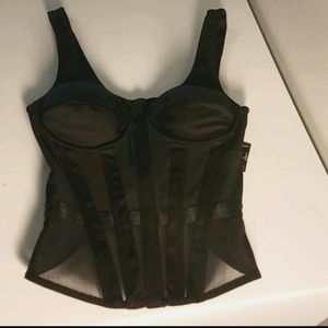 Nasty Gal So Mesh So Clean Bustier Boned Corset